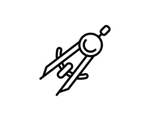 Divider line icon. High quality outline symbol for web design or mobile app. Thin line sign for design logo. Black outline pictogram on white background