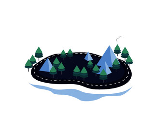 Leisure park vector design illustration