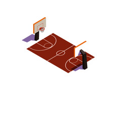 Basketball court vector design illustration