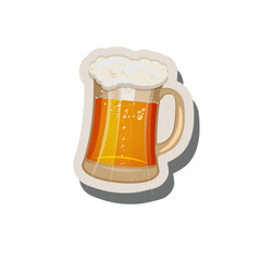 A glass of beer vector design illustration