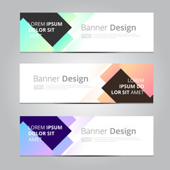 Vector abstract design background texture banner template.