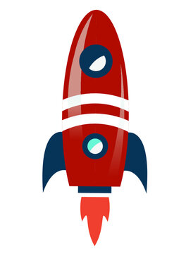 Rocket vector design illustration