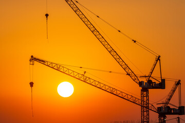 Construction work at Sunset, Hong Kong