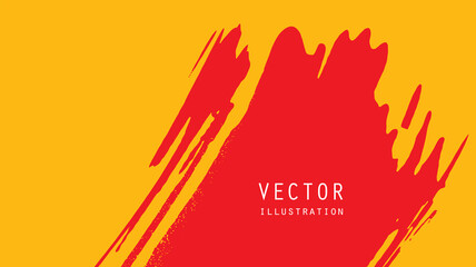 Abstract ink brush banners with grunge effect