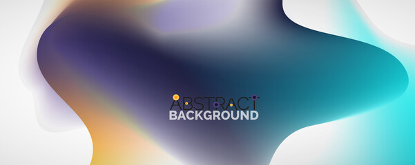 Fluid color gradient abstract background, trendy colorful wallpaper. Vector illustration for placards, brochures, posters, banners and covers