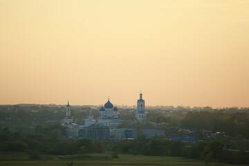 Fototapeta na wymiar church summer landscape orthodox / summer landscape, faith religion architecture of Russia