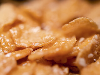 Close up of breakfast cereal