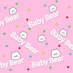 Bear round carpet vector design illustration