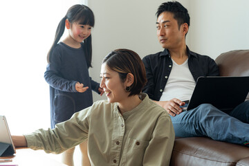 日本人家族の団欒