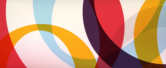 Obraz premium Ring geometric shapes, o letter repetition wallpaper. Abstract background for business or technology presentations, internet posters or web brochure covers