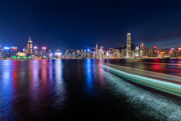 2017; Victoria Harbor view at Night