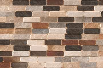 Obraz premium color brick and marble brick tile