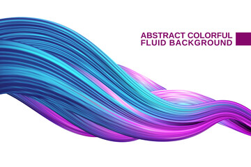 Modern colorful flow poster. Wave Liquid shape in blue purple color background. Art design for your design project. Vector illustration EPS10