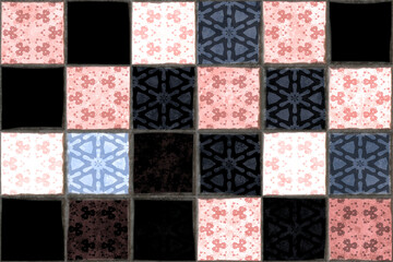 marble medieval floor tiles