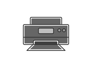 インクジェットプリンターのイラスト