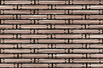 nailed plank tile design