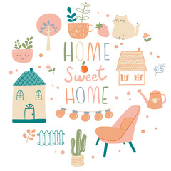 vector illustration of hand drawn calligraphy