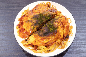 広島お好み焼き　そば入り肉玉