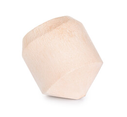 Fresh coconut on white background