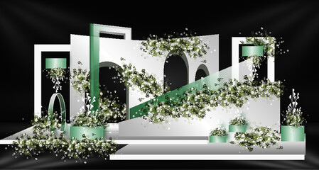 Fresh and simple wedding design
