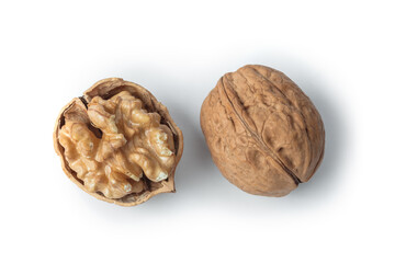Ripe walnuts