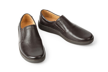 Brown male shoes