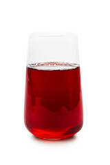 Glass of red fruit juice