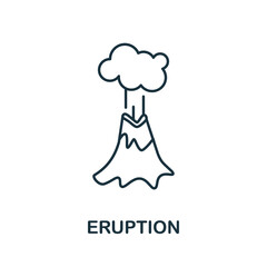Eruption icon. Monochrome simple Eruption icon for templates, web design and infographics
