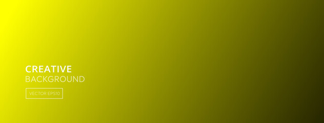 Abstract yellow gradient color banner background