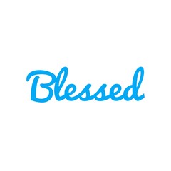 ''Blessed'' Lettering