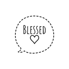 ''Blessed'' Lettering