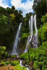 Fototapeta na wymiar Sekumpul waterfall - Bali island Indonesia