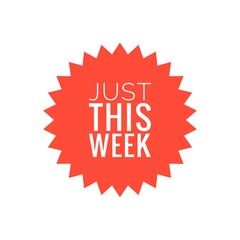 ''Just this week'' Lettering