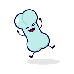 Bone happy cute character illustration