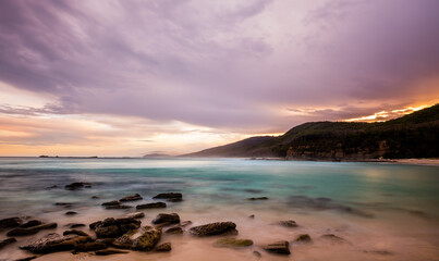 Sunset View of Pretty Beach in New South Wales