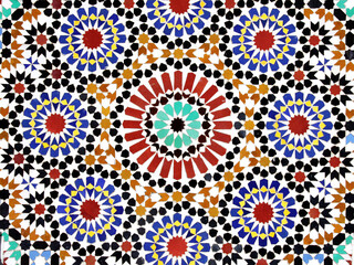 Detail of traditional mosaic wall