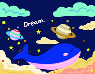 Whale tapestry