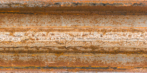 rusty corrugated metal background	