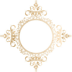 おしゃれな円のアンティークなフレーム・枠