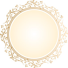 おしゃれな円のアンティークなフレーム・枠