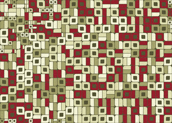 Fototapeta premium Abstract Geometric Pattern generative computational art illustration