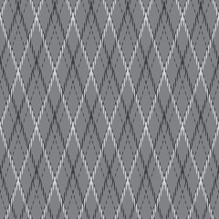 Black and white plaid pattern.