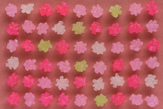 "Kompeito candy", Kompeito is small colored sugar candy.