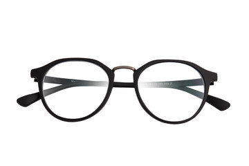 Modern black Eye Glasses Frame isolated on white background