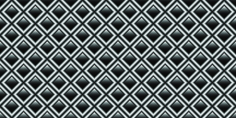 Dark black Geometric grid background Modern dark abstract seamless vector texture