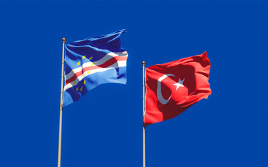Flags of Turkey and Cape Verde.