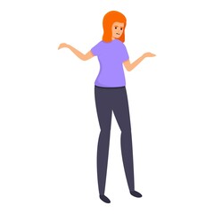 Fototapeta na wymiar Dislike woman day icon. Cartoon of dislike woman day vector icon for web design isolated on white background