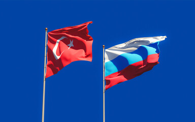 Flags of New Turkey and Turkey.