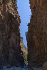 Samaria Gorge on Crete in Greece, Europe
