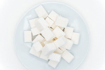 refined sugar on a plate calories sweets